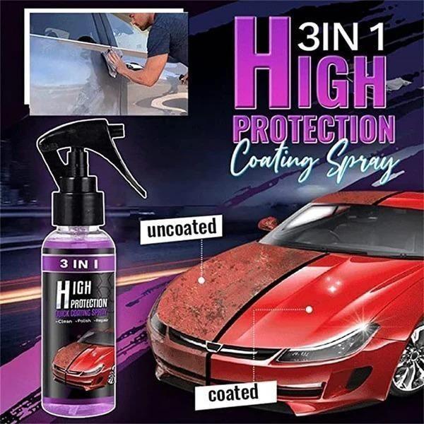 3 in 1 High Protection Car Ceramic Spray - Buy 1 Get 1 Free